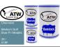 Preview: Chevrolet, Medium Gulf Blue Pri Metallic, 26 / 518F: 500ml Lackdose + 500ml Klarlack + 250ml Härter - Set, von ATW Autoteile West.